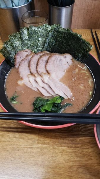 「チャーシューメン＋海苔増し5枚」@麺家 紫極の写真