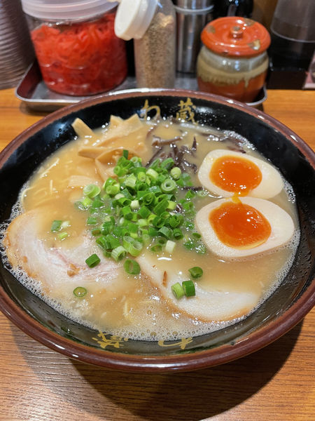 「味玉ラーメン」@博多とんこつラーメン わ蔵 御徒町店の写真