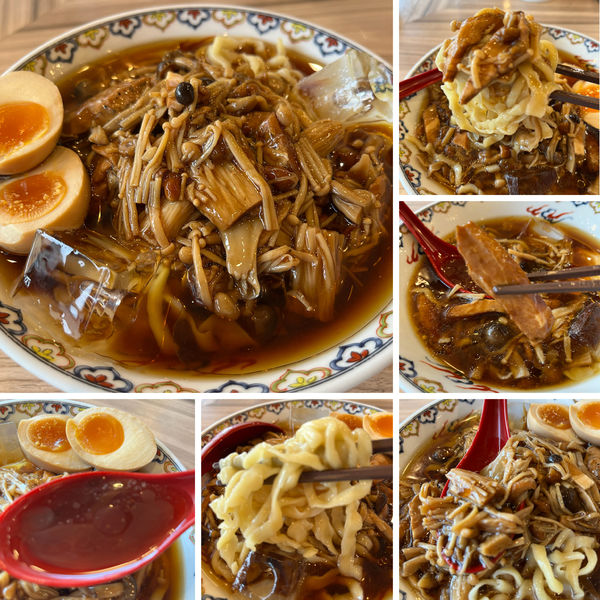 「【限定】冷やしキノコそば 900円 味玉120円」@くじら食堂 nonowa東小金井店の写真