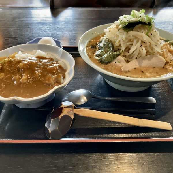 「みそとんこつ カレーセット 並￥730」@増味家の写真