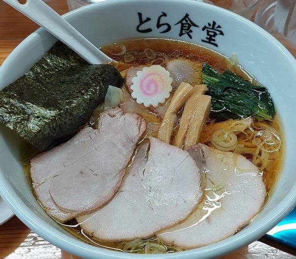 「焼豚ワンタン麺」@とら食堂の写真