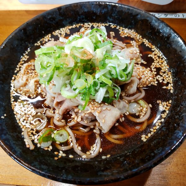 「肉そば（￥550）」@ベイそば 大口駅店の写真