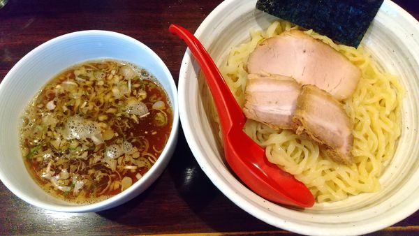 「サッポロ赤星+つけそば・メンマ増し(¥590+900)」@中華そば 東京ぐれっちの写真