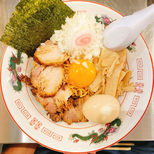 「特製まぜそば」@まる竹の写真