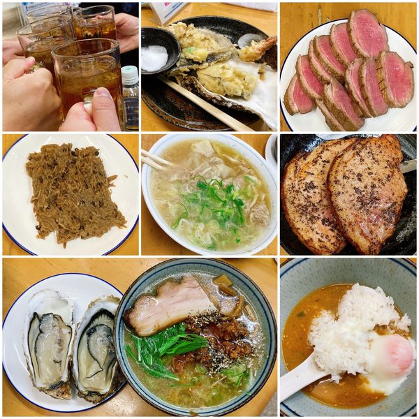 「【真冬の限定】背ガラ清湯辛肉味噌with活大牡蠣をシャブって④」@MENYA 食い味の道有楽の写真