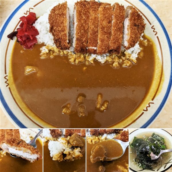 「カツカレー+わかめスープ=960円」@カレーの店 サカエヤの写真