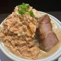 冷たいネギトロ二郎系らーめん