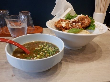 「こってり太麺しょうゆつけ」@MENYA free styleの写真