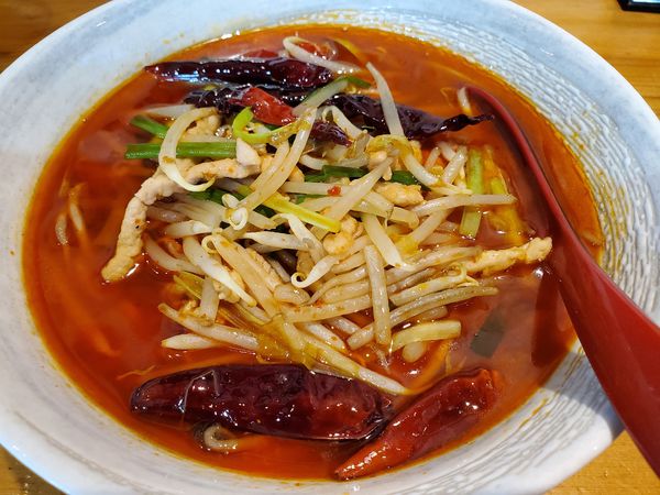 「マーラー刀削麺」@家庭料理 富久の写真