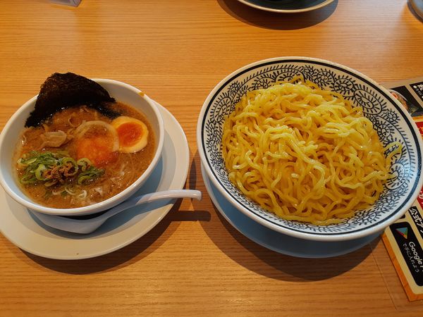 「肉そばつけ麺、大盛」@丸源ラーメン 稲城平尾店の写真