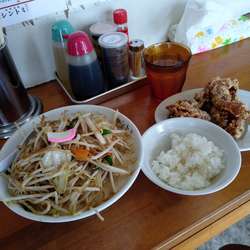 濃厚タンメン唐揚げセット