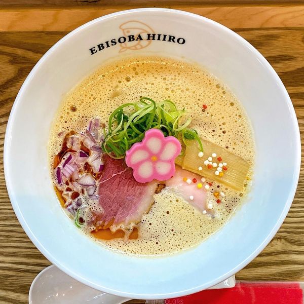 「濃厚えびそば ¥980 特製盛り ¥380」@えびそば 緋彩の写真