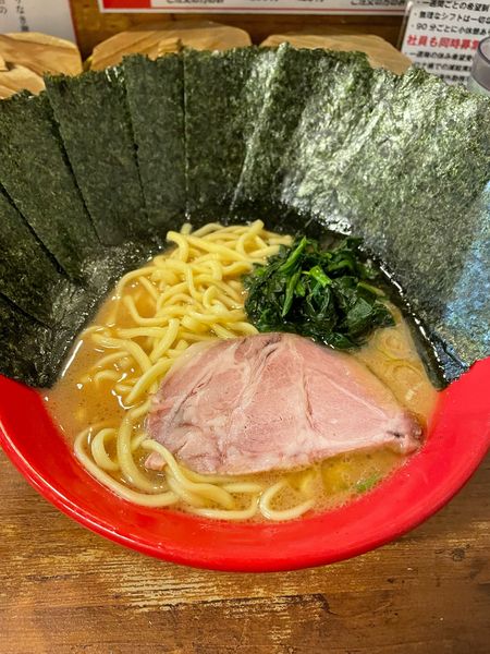 「ラーメン 海苔 カタメ」@吉祥寺 武蔵家の写真