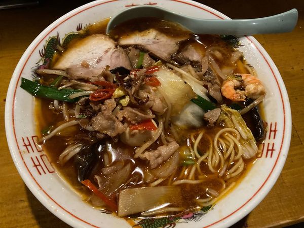「辣椒大王ラーメン¥780(税別)=¥860」@中華厨房上々の写真