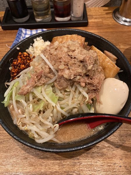 「限定二郎系らーめん　味噌」@麺処 青野の写真