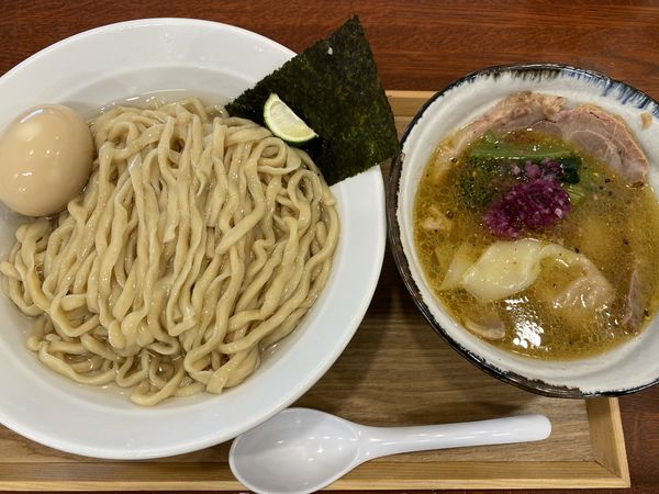 「特製鰹昆布水つけ麺塩1350」@中華そば 千乃鶏の写真