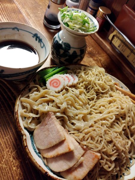 「焼豚つけ麺・4種盛り」@拉麺酒房 熊人の写真