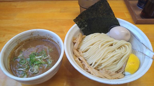 「味玉にぼとんつけ麺¥1050-」@麺処 諭吉 筑西玉戸店の写真