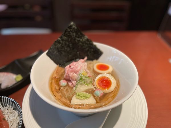 「【限定】冷やしらぁ麺（真昆布水×がごめ昆布水）¥1000」@酒肴場 屯の写真