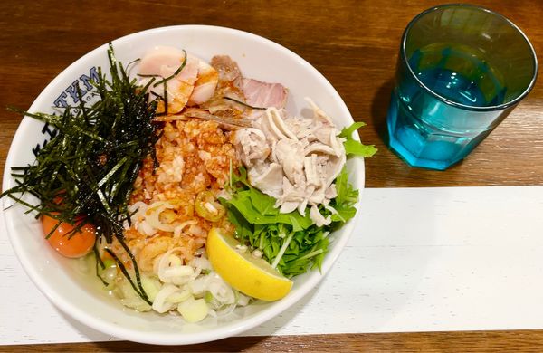 「限定 ポンしゃぶ with オススメTP(肉マシ＋のり＋ラー油)」@ゴールデンタイガーの写真