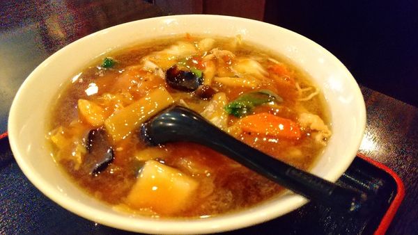 「#五目タン麺 #半炒飯 #杏仁豆腐 #790円」@佳佳 北品川店の写真