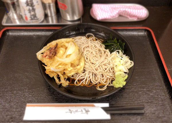 「ぶっかけそば(330円)+ゲソ天(170円)」@そばの陣の写真