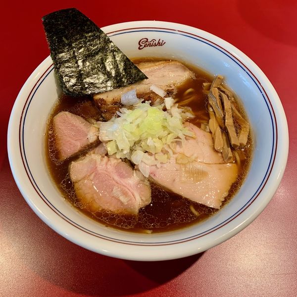 松ラーメン（醤油：写真）＋つけそば（塩）