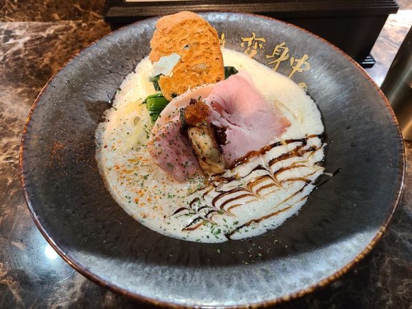 「牡蠣×豆乳ラーメン」@ただいま、変身中。の写真