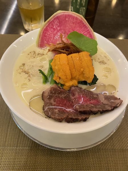 「冷たいトウモロコシのらぁ麺」@MENSHOの写真