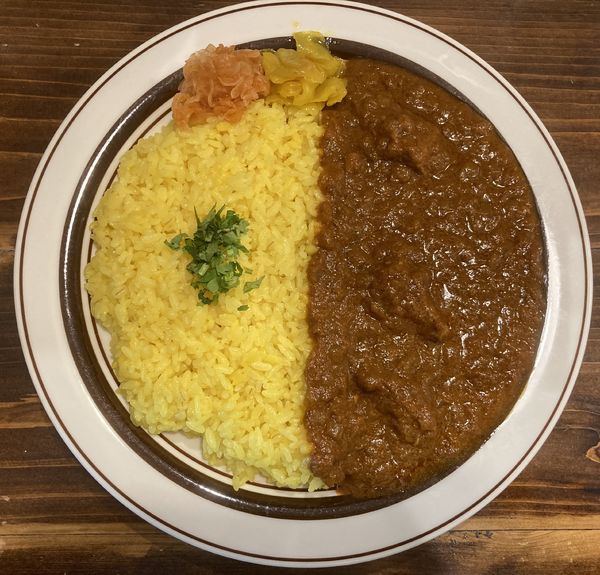 「1種盛りカレー定食(ポーク)大盛」@ウミネコカレーの写真