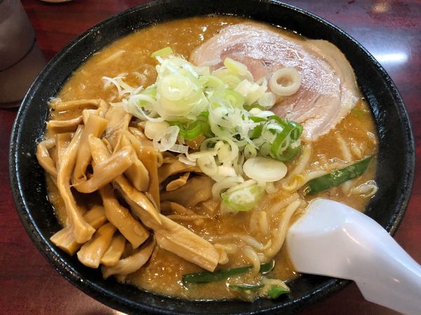 「みそメンマラーメン」@こってりらーめん なりたけ 本八幡店の写真