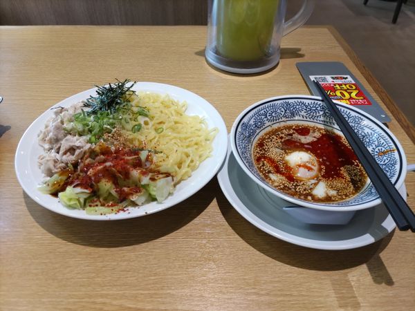 「冷旨辛肉つけ麺」@丸源ラーメン 寝屋川店の写真