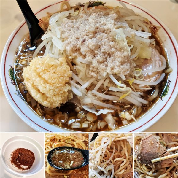 「醤油旨辛ラーメン＋激辛玉＝970円」@麺家ぶんすけの写真