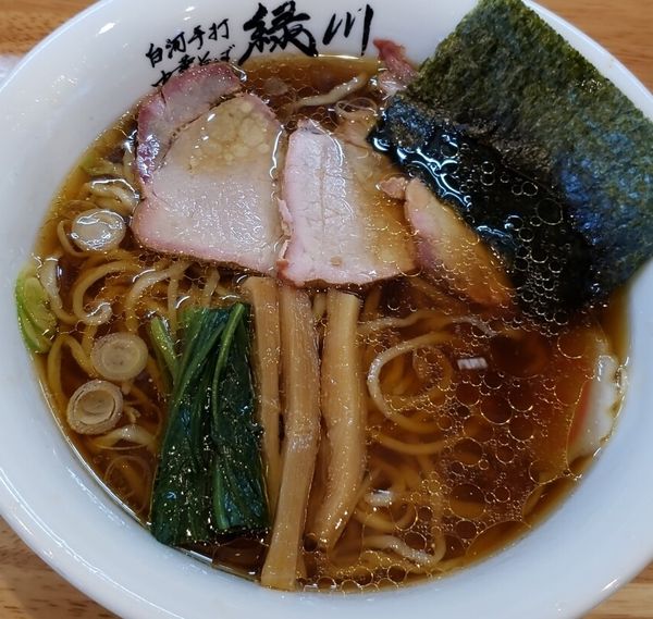 「手打中華そば ７８０円」@白河手打中華そば 緑川 とら食堂那須塩原分店の写真