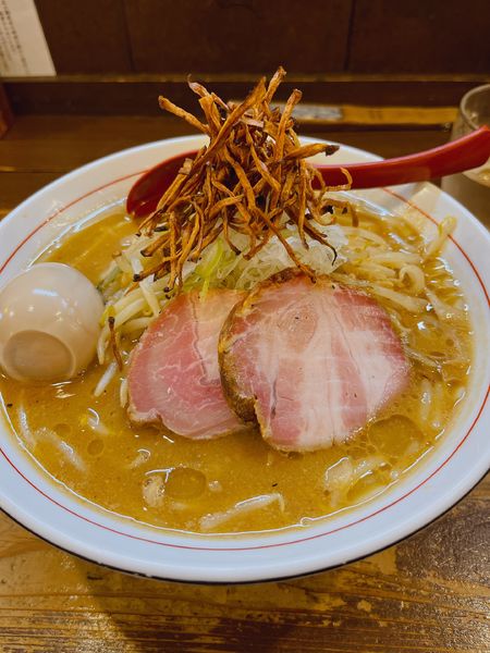 「味噌らーめん大盛り」@東京味噌らーめん 鶉の写真
