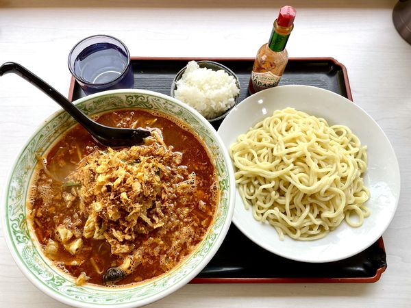 「チリトマトタンメン (つけ麺)」@あぢとみ食堂の写真