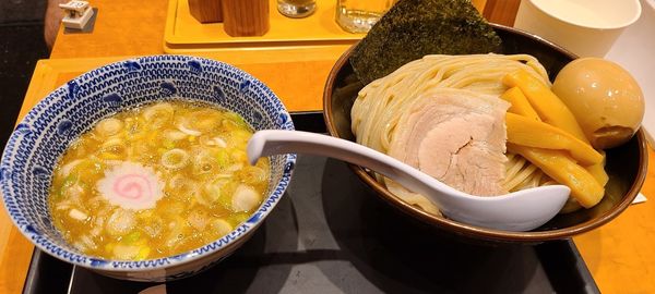 「特製つけ麺」@舎鈴 登戸店の写真