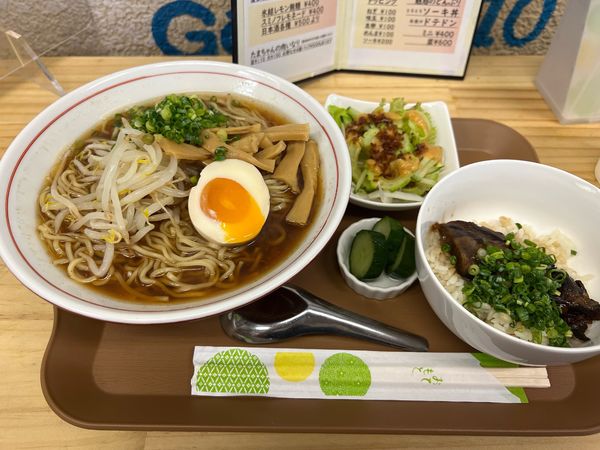 「めんま麺ランチ（ミニソーキ丼）850円+大盛り100円」@Hoang Longの写真