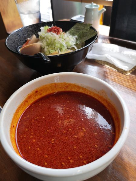 「特製つけ麺　～赤～」@つけ麺 あか月の写真