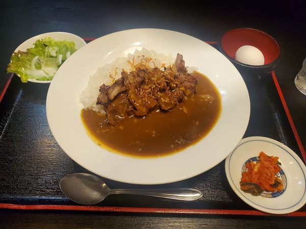 「和牛Ａ５ランクカルビカレー１２００円」@焼肉 モリちゃん 御茶ノ水店の写真