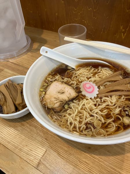 「中華麺　中　メンマ＋」@三鷹大勝軒の写真