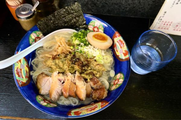 「本日の裏そば　ムール貝の冷やしそば」@塩そば 桑ばらの写真