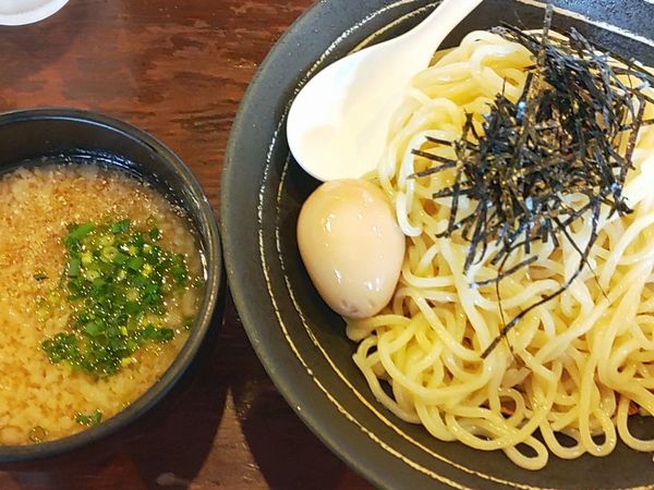 「こく豚つけめん味玉（中盛）」@つけ麺 七菜矢の写真