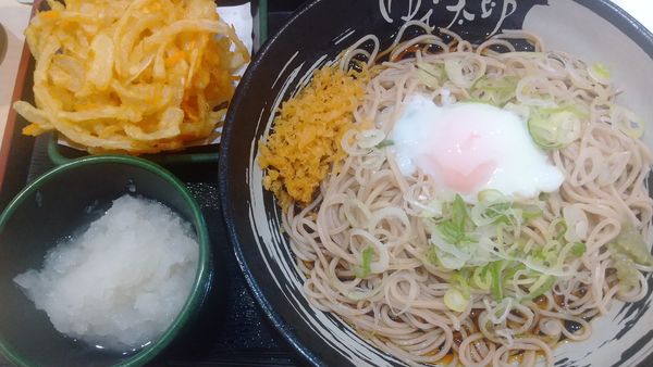 「朝そば玉子+おろし（¥400+クーポン）」@ゆで太郎 竹橋店の写真