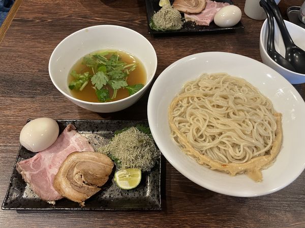 「【限定】特製煮干水の淡麗つけ麺（塩）」@麺屋 真心の写真