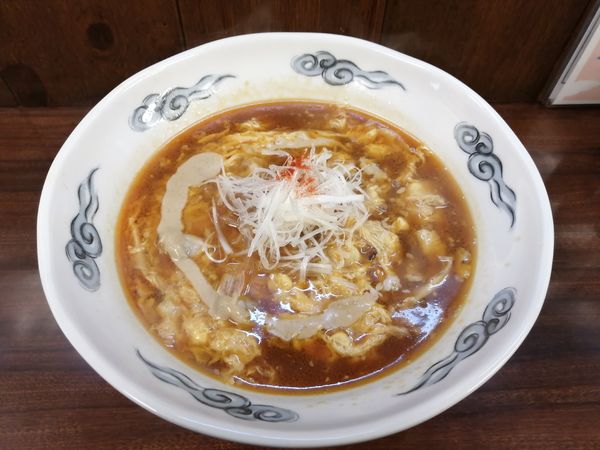 「ふゎふゎたまごの担々麺　0.5辛　800円」@中華料理 五十番の写真