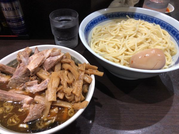 「つけ麺　チャーシューメンマ玉子」@中華そば べんてんの写真