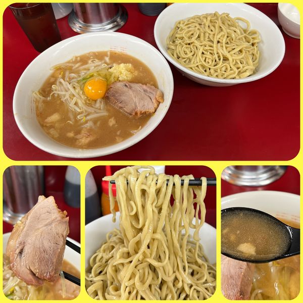 「ラーメン ¥800+つけ麺¥150+生玉子¥90」@ラーメン二郎 相模大野店の写真