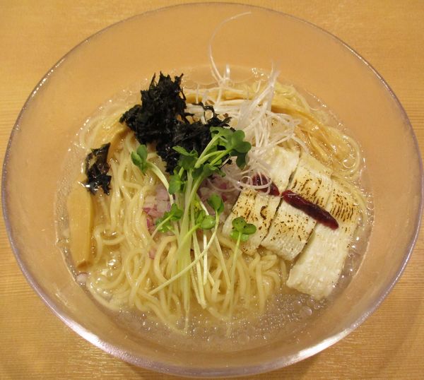 「＜夏限定＞鱧と金目鯛の冷やしらぁ麺　900円」@らぁ麺 鳳仙花の写真