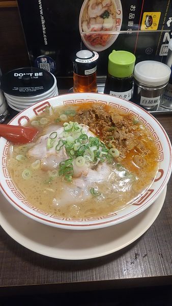 「牛すじらーめん」@らーめん2国 お初天神店の写真